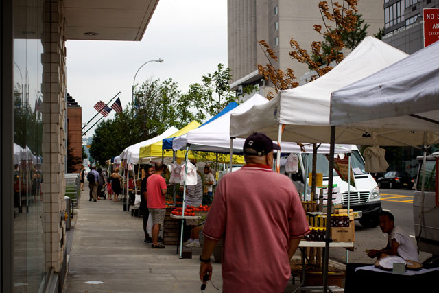 The farmers markets on 42nd St