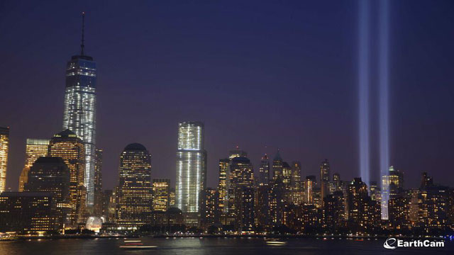 The Tribute in Light display