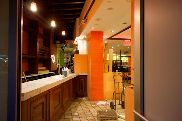 The interior of the former Luna Sur