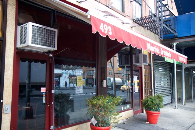 The exterior of the temporarily-closed Mario's Trattoria