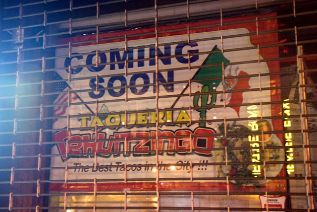 The sign announcing the incoming Tehuitzingo